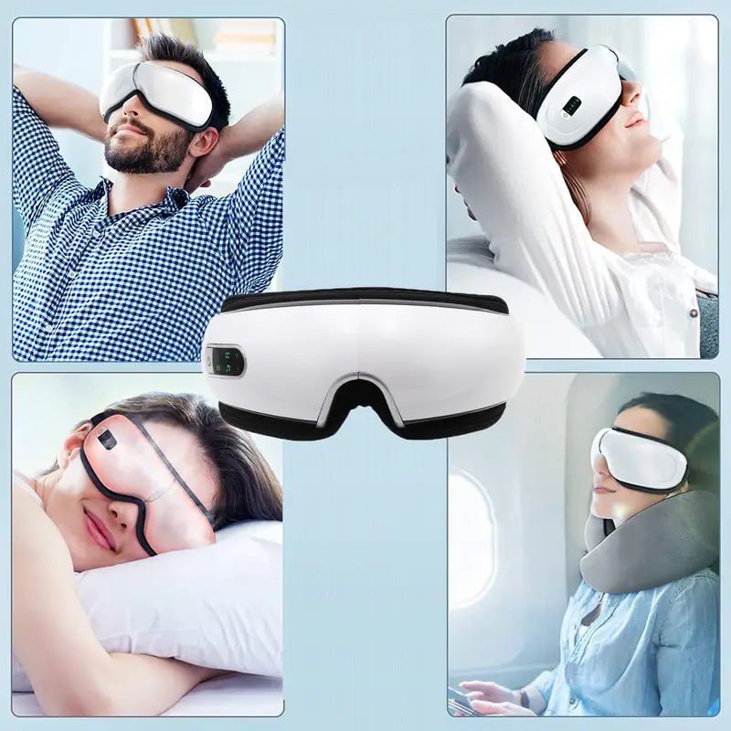 Relax and Reduce Eye Strain with BT Music Heated Eyeris 1 Eye Massager - Improve Sleep, Reduce Dark Circles and Ease Migraines - The Perfect Gift!