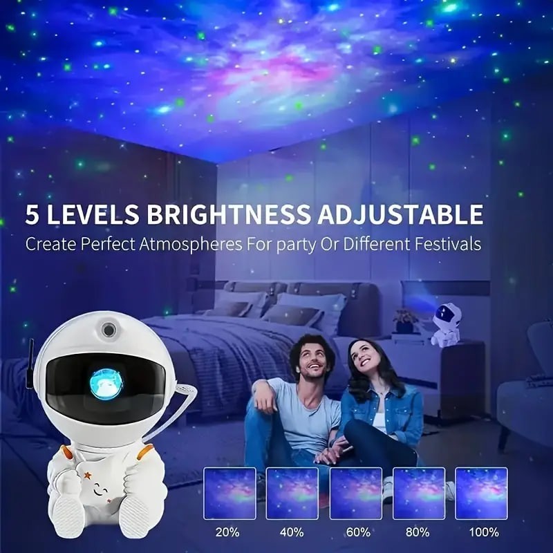 USB Astronaut Sky Projection Light Full Sky Star Atmosphere Small Night Light Astronaut Laser Nebula Light For Home Decor Living Room, Halloween, Christmas, Wedding Decor, Desk Accessories, For Campin